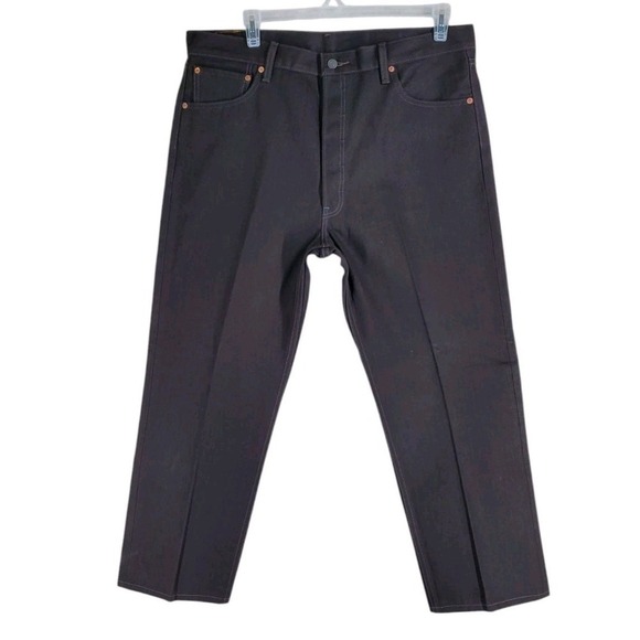 Levis 501 Jeans Men 38x32 Dk Brown ButtonFly Wide (39x29) 08/12 Deadstock NWOT - Picture 5 of 11